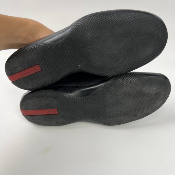 Prada Mule Ladies Black Leather Loafer Women's Size 37 7 US - Picture 4 of 9